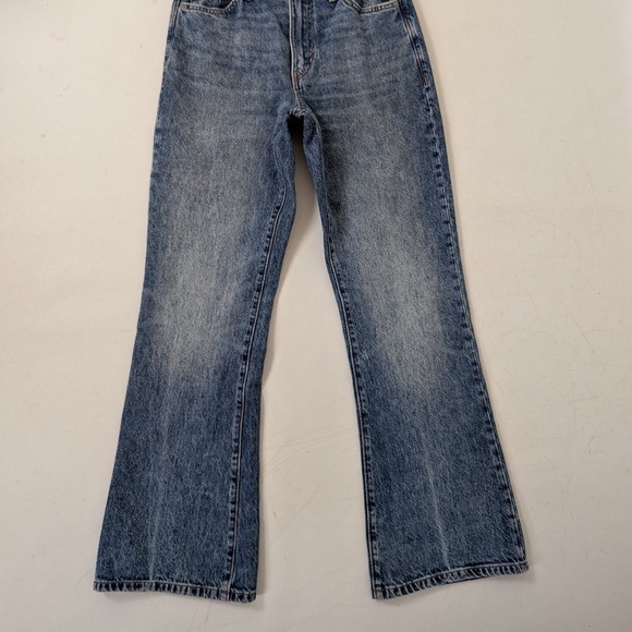 Banana Republic High Rise Relaxed Bootcut Faded Flare Medium Wash Fitted - Picture 6 of 6